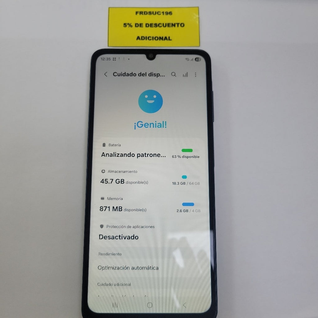 CELULAR SAMSUNG GALAXY A07 SM-A075M (2025) 64 GB 4 GB RAM (SEMINUEVO)
