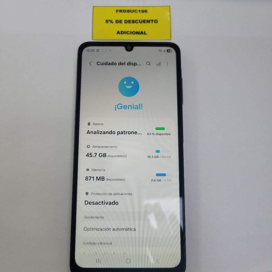 CELULAR SAMSUNG GALAXY A07 SM-A075M (2025) 64 GB 4 GB RAM (SEMINUEVO)