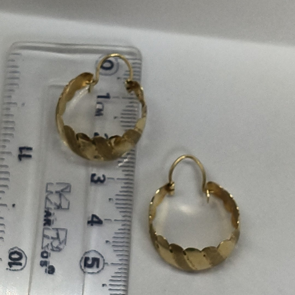 ARRACADAS PAR ORO 14 K 3,50 GRMS (SEMINUEVO)