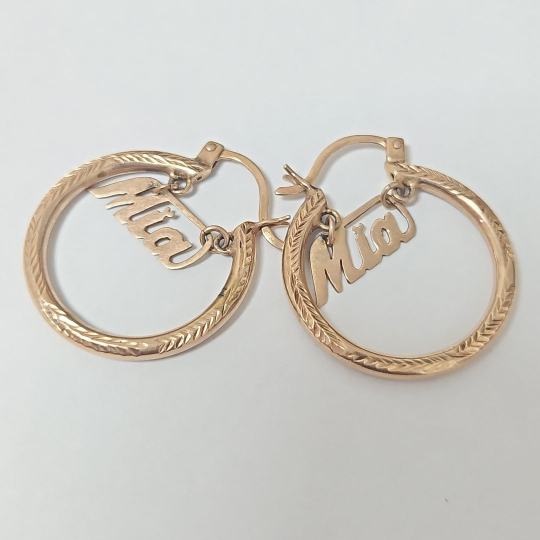 ARRACADAS PAR ORO 8 K 4,30 GRMS (SEMINUEVO)