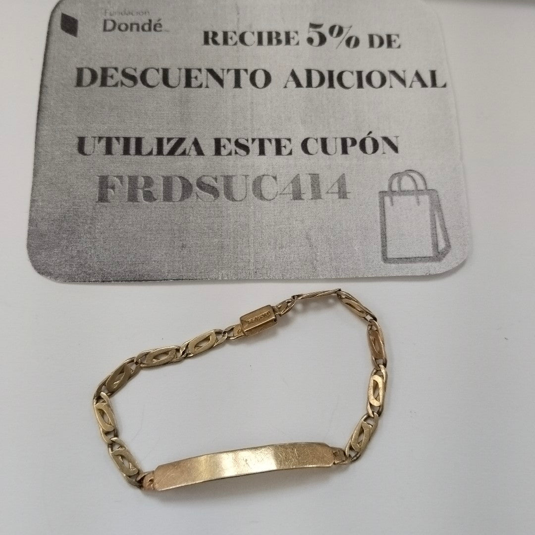 ESCLAVA ORO 14 K 4.3 GRMS (SEMINUEVO)