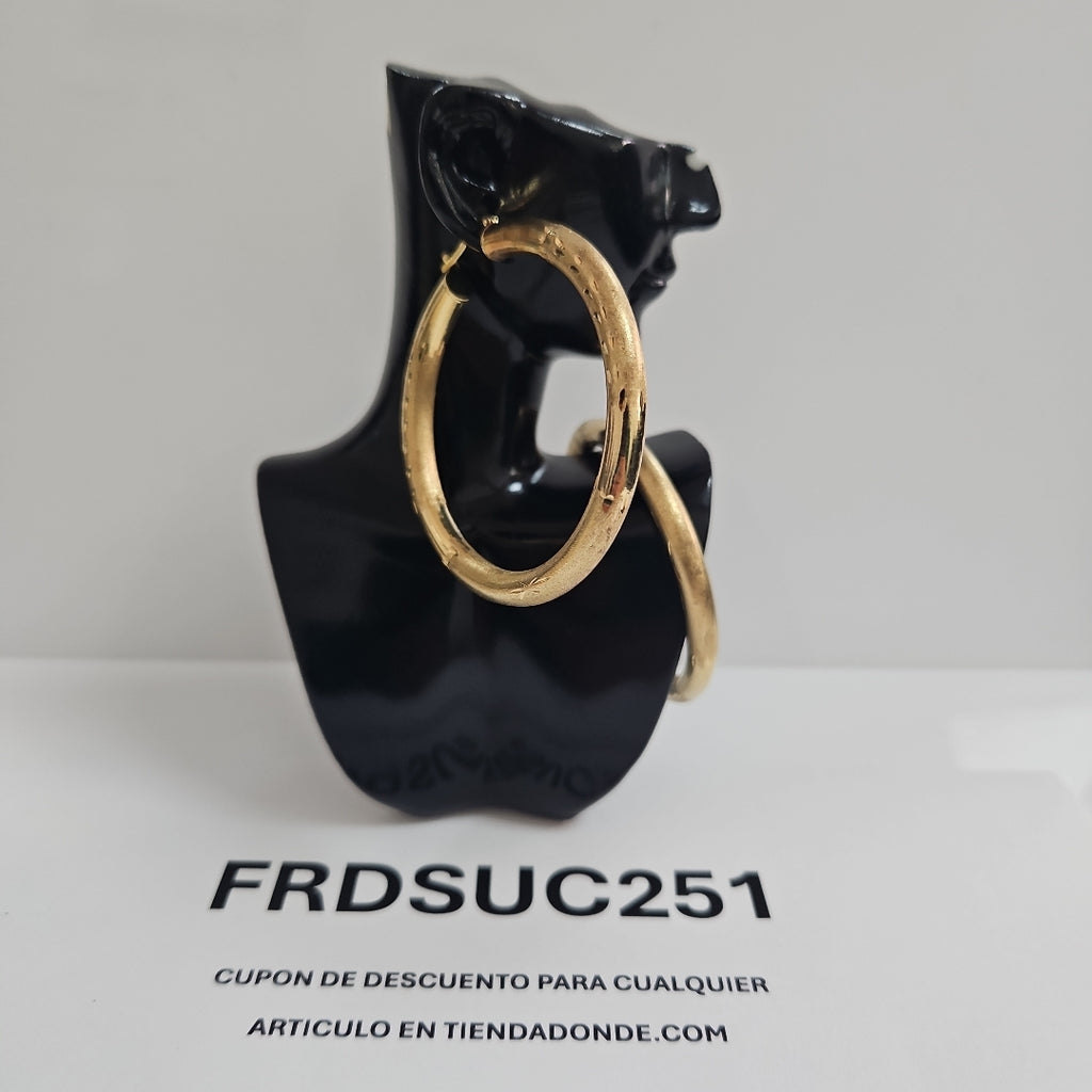 ARRACADAS PAR ORO 14 K 10.2 GRMS (SEMINUEVO)