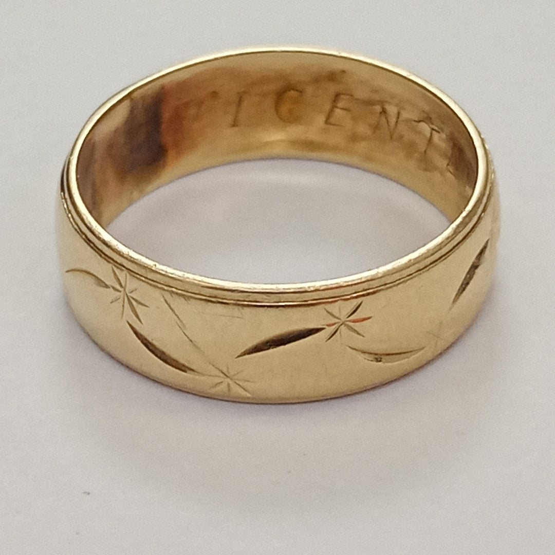 ARGOLLA ORO 14 K 2.9 GRMS (SEMINUEVO)