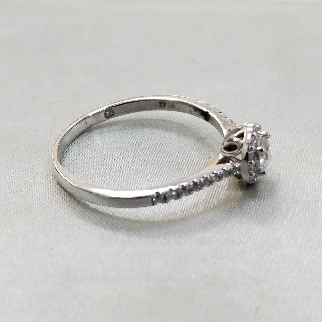 ANILLITO ORO,ORO BLANCO 14 K 2,40 GRMS (SEMINUEVO)