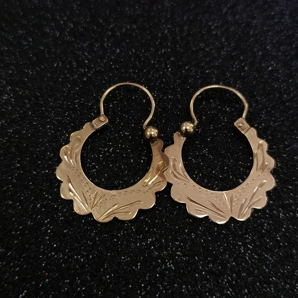 ARETES PAR ORO 8 K 2 GRMS (SEMINUEVO)