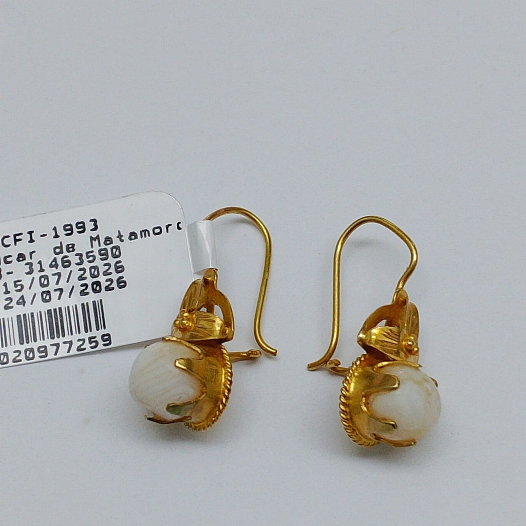 BROQUELES PAR ORO 14 K 2.9 GRMS (SEMINUEVO)