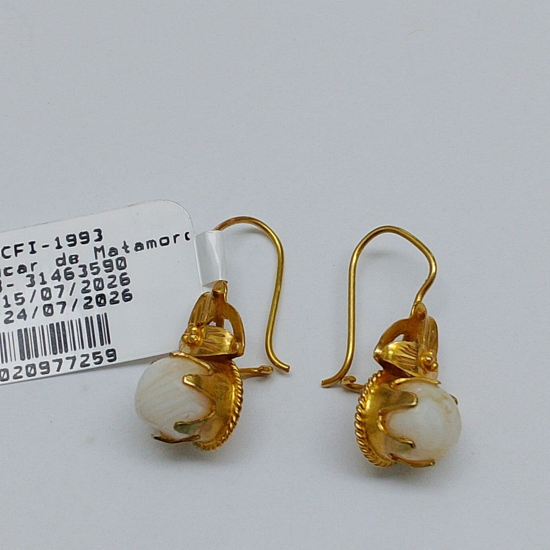 BROQUELES PAR ORO 14 K 2.9 GRMS (SEMINUEVO)