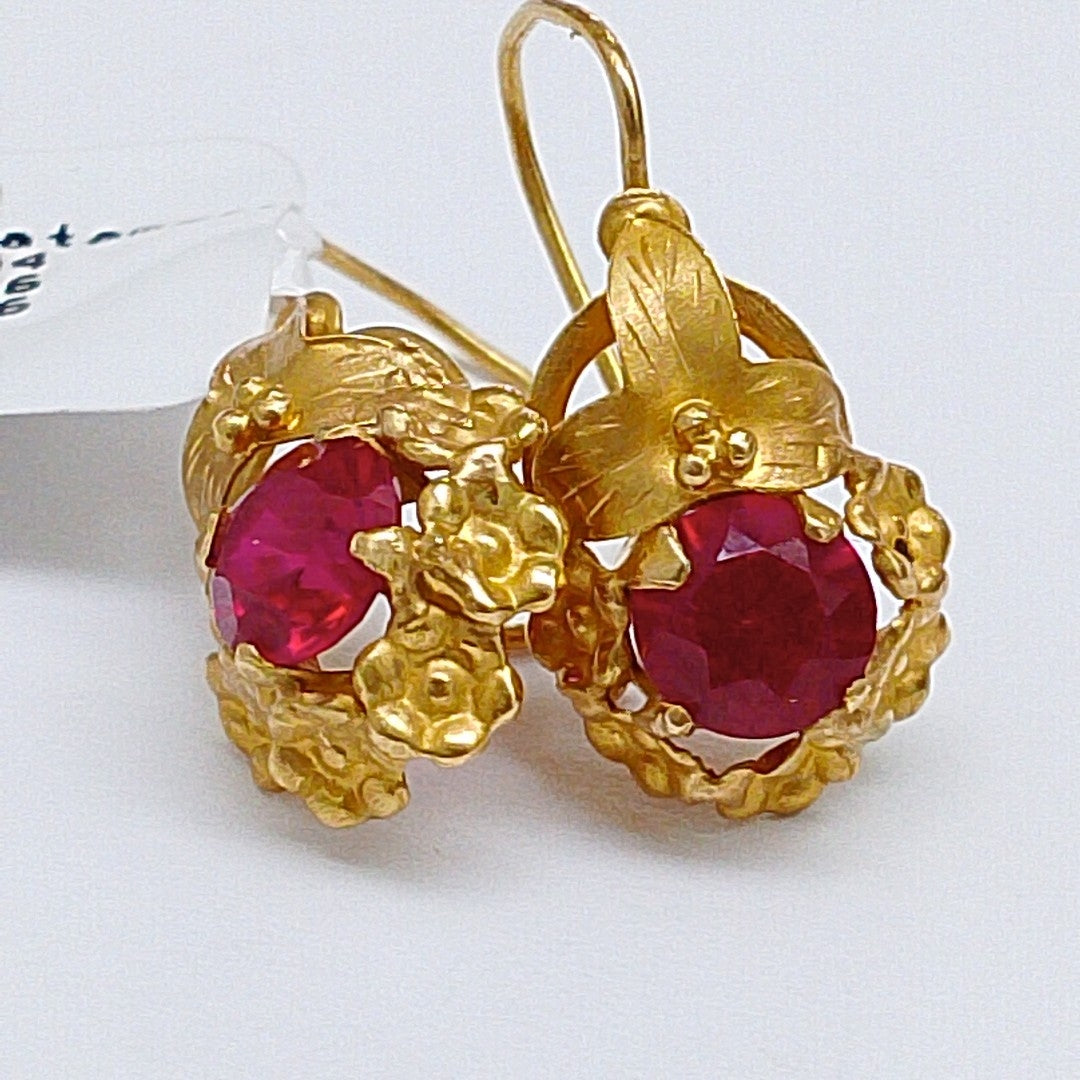 ARETES PAR ORO 18 K 2.3 GRMS (SEMINUEVO)