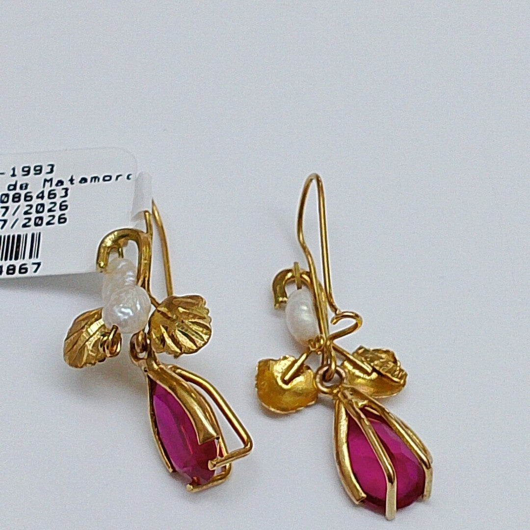 ARETES PAR ORO 8 K 4.3 GRMS (SEMINUEVO)