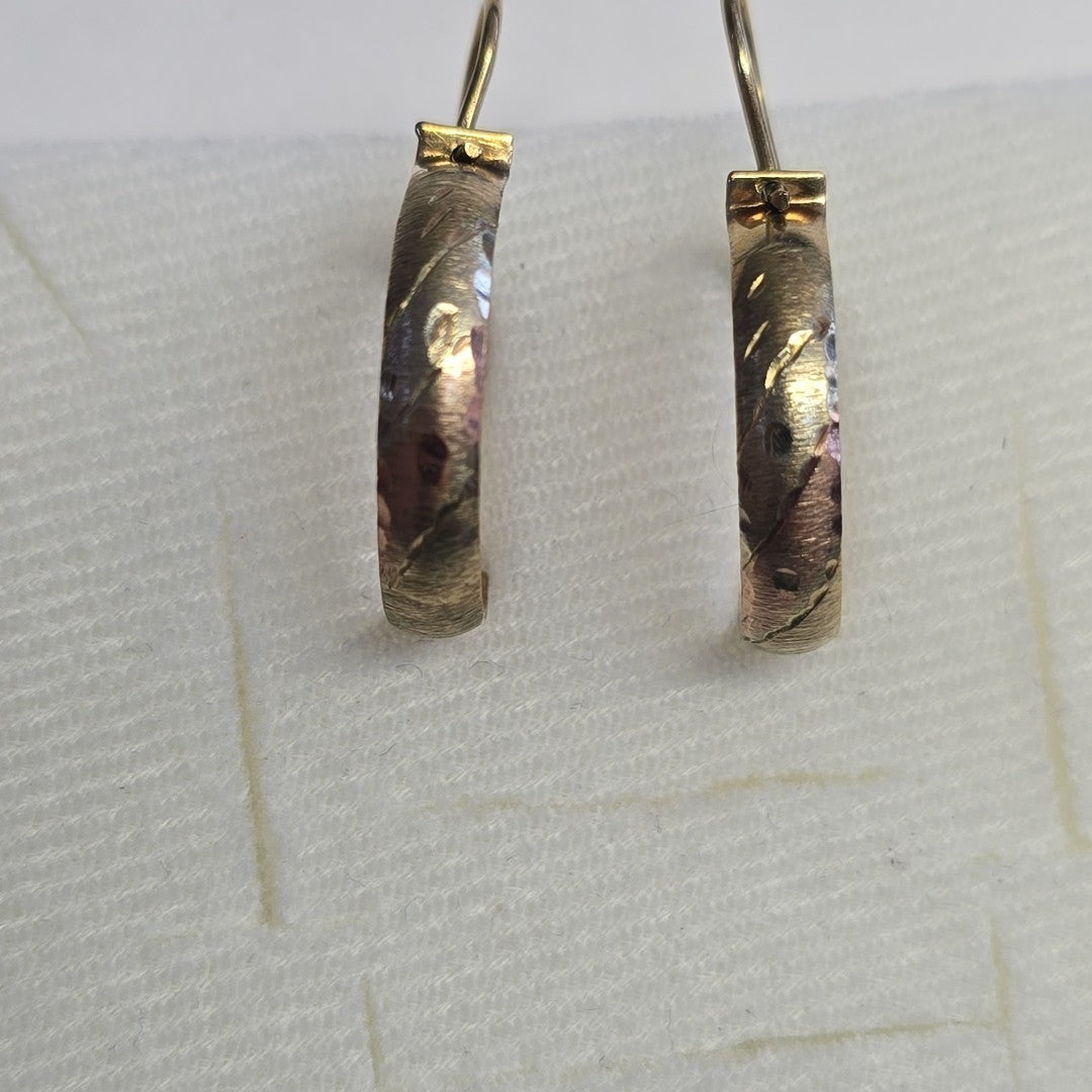 ARRACADAS PAR ORO 10 K 2.6 GRMS (SEMINUEVO)
