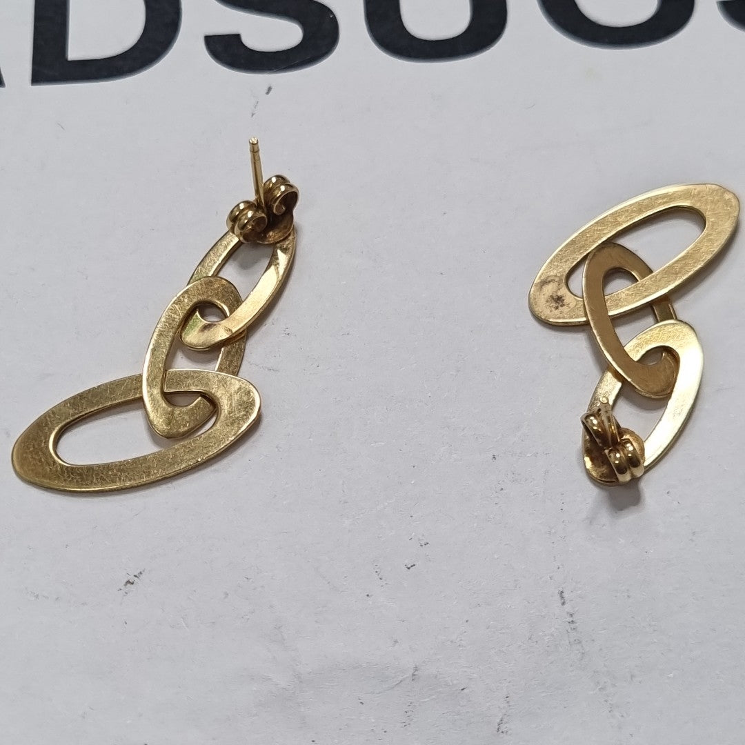 ARETES PAR ORO 18 K 4.9 GRMS (SEMINUEVO)