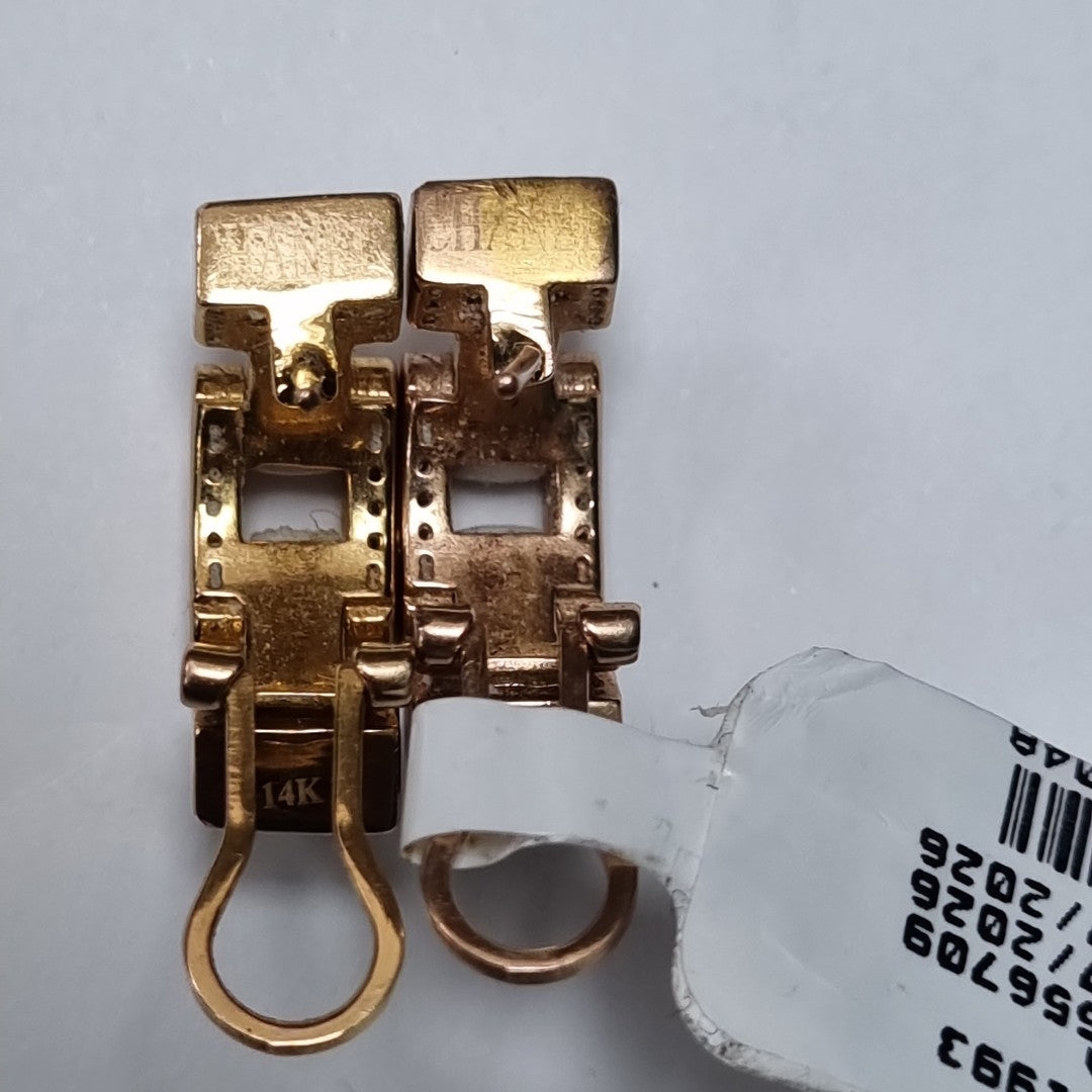 ARETES PAR ORO 14 K 8.8 GRMS (SEMINUEVO)