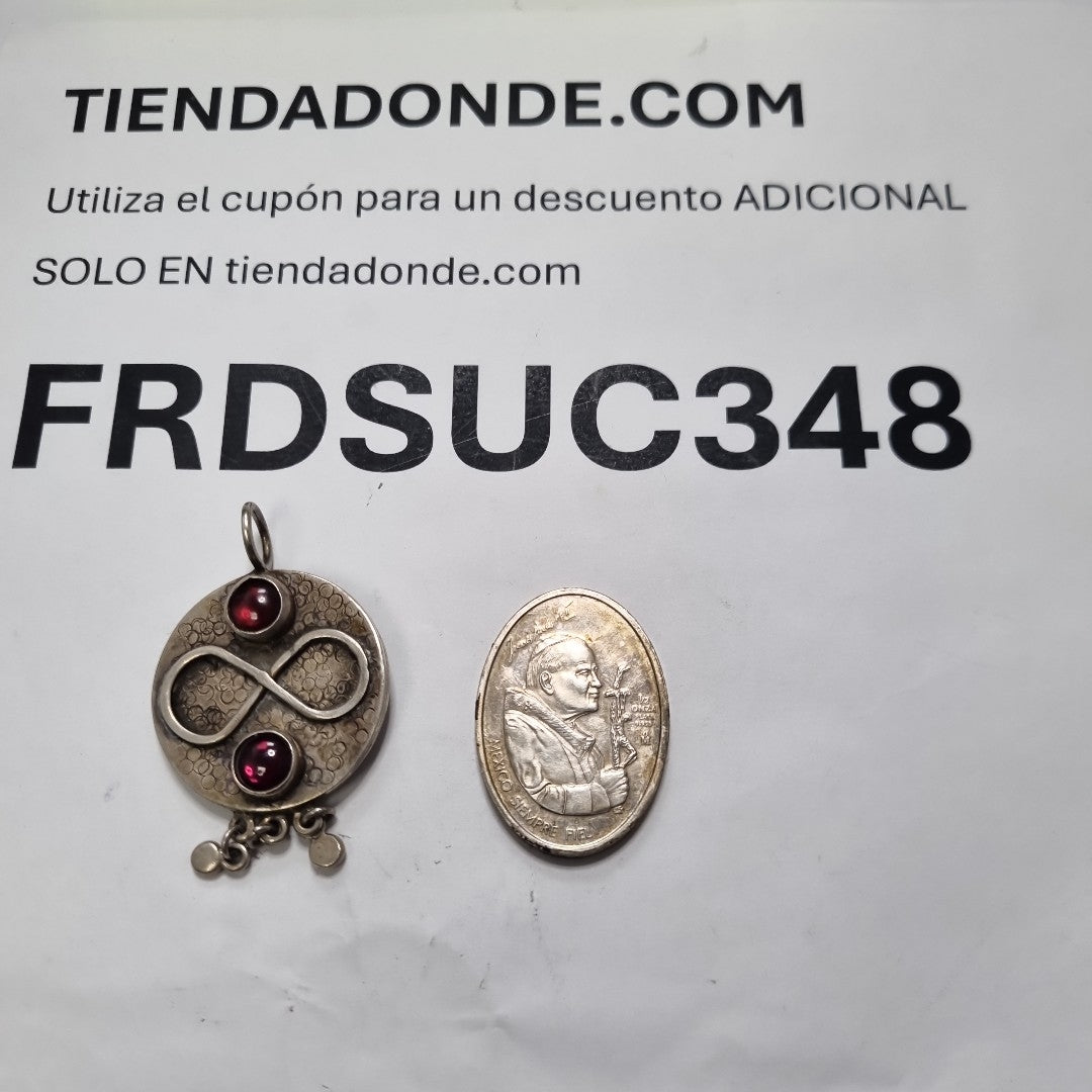 DIJE,MEDALLA RELIGIOSA PLATA 29,00 GRMS (SEMINUEVO)