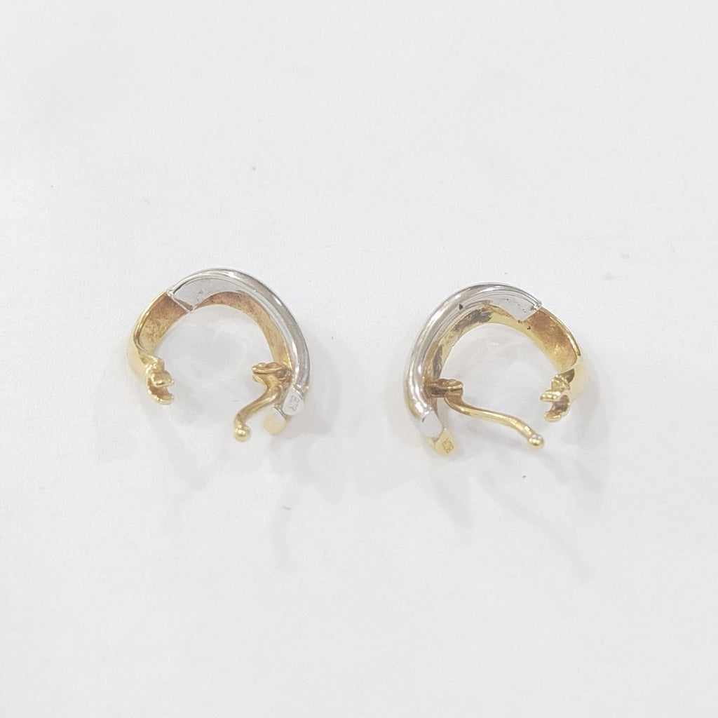 ARRACADAS PAR ORO COMBINADO 14 K 1,90 GRMS (SEMINUEVO)
