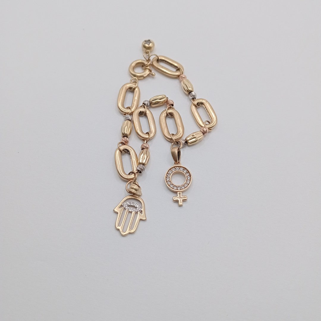 PULSERA ORO 14 K 7.6 GRMS (SEMINUEVO)