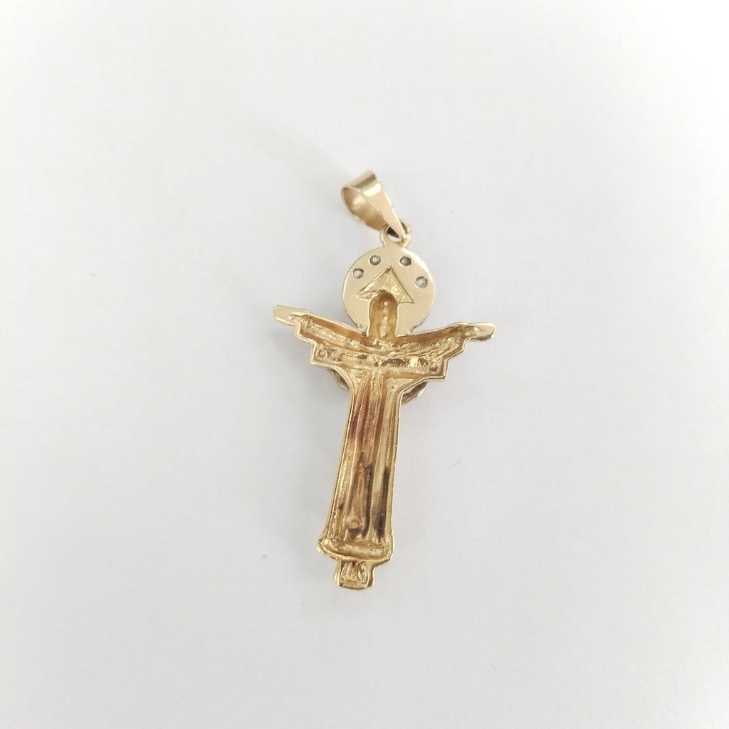 CRUCIFIJO ORO,ORO BLANCO 14 K 4,50 GRMS (SEMINUEVO)