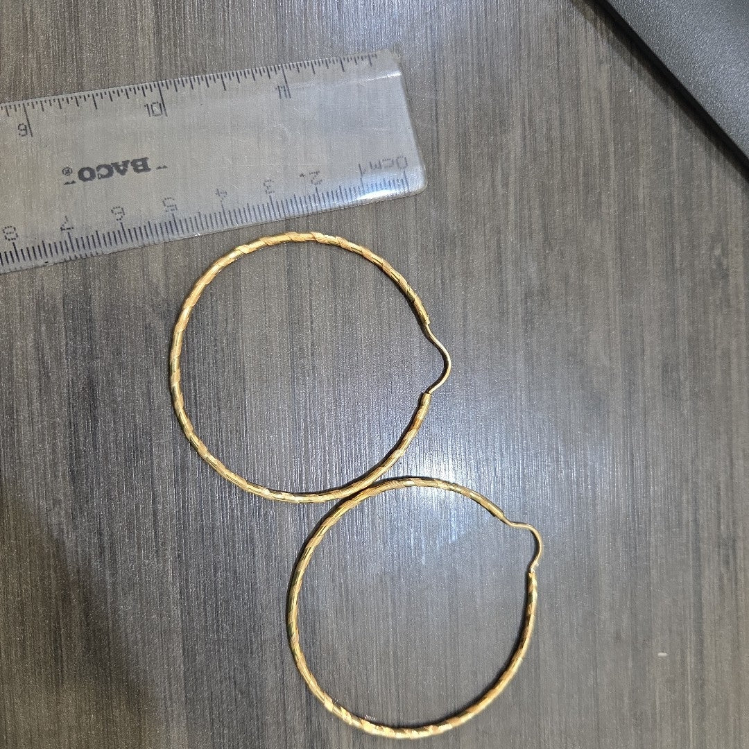ARRACADAS PAR ORO 14 K 4.4 GRMS (SEMINUEVO)
