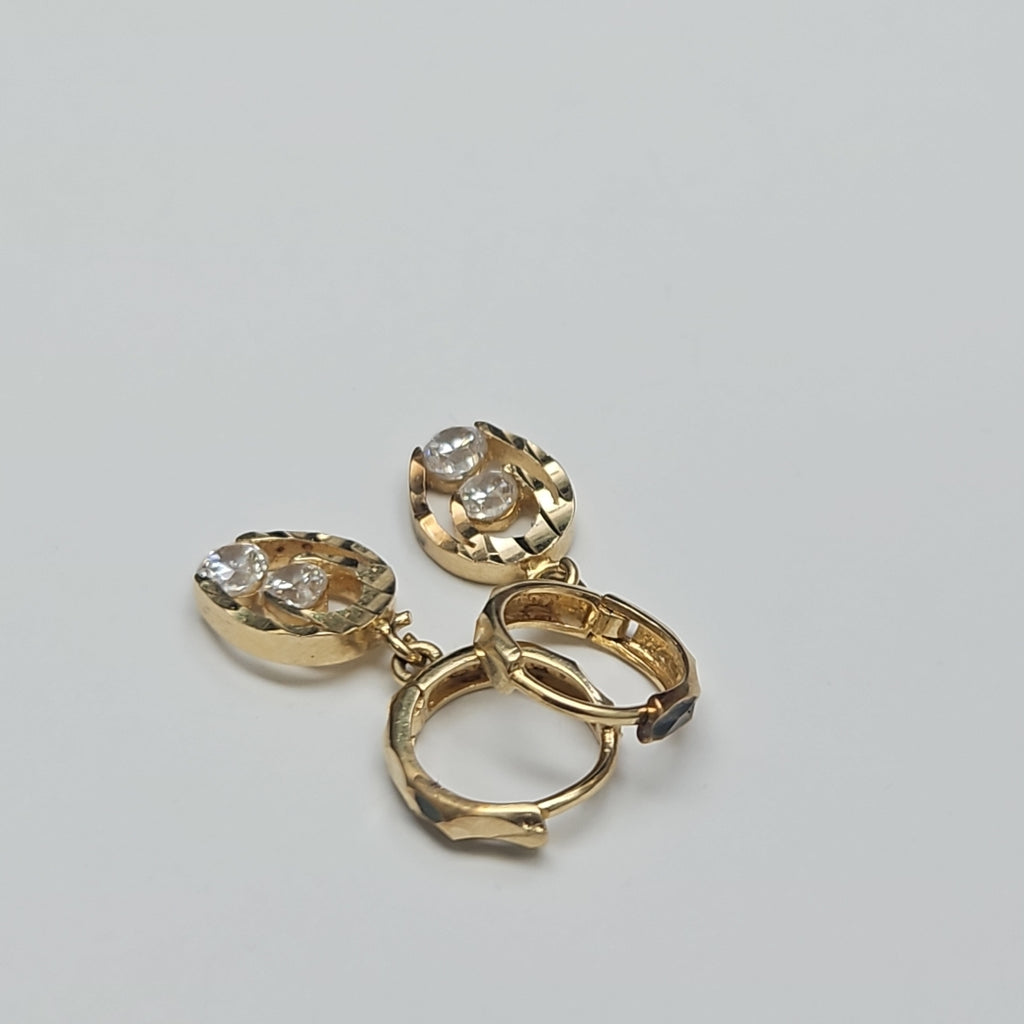 ARETES PAR ORO 14 K 3,10 GRMS (SEMINUEVO)