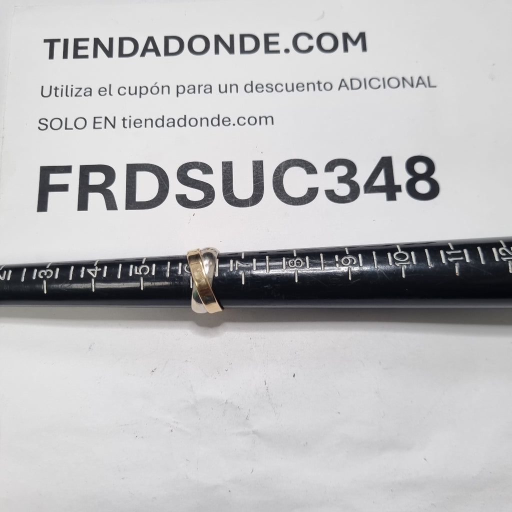 ANILLITO ORO COMBINADO 14 K 3 GRMS (SEMINUEVO)