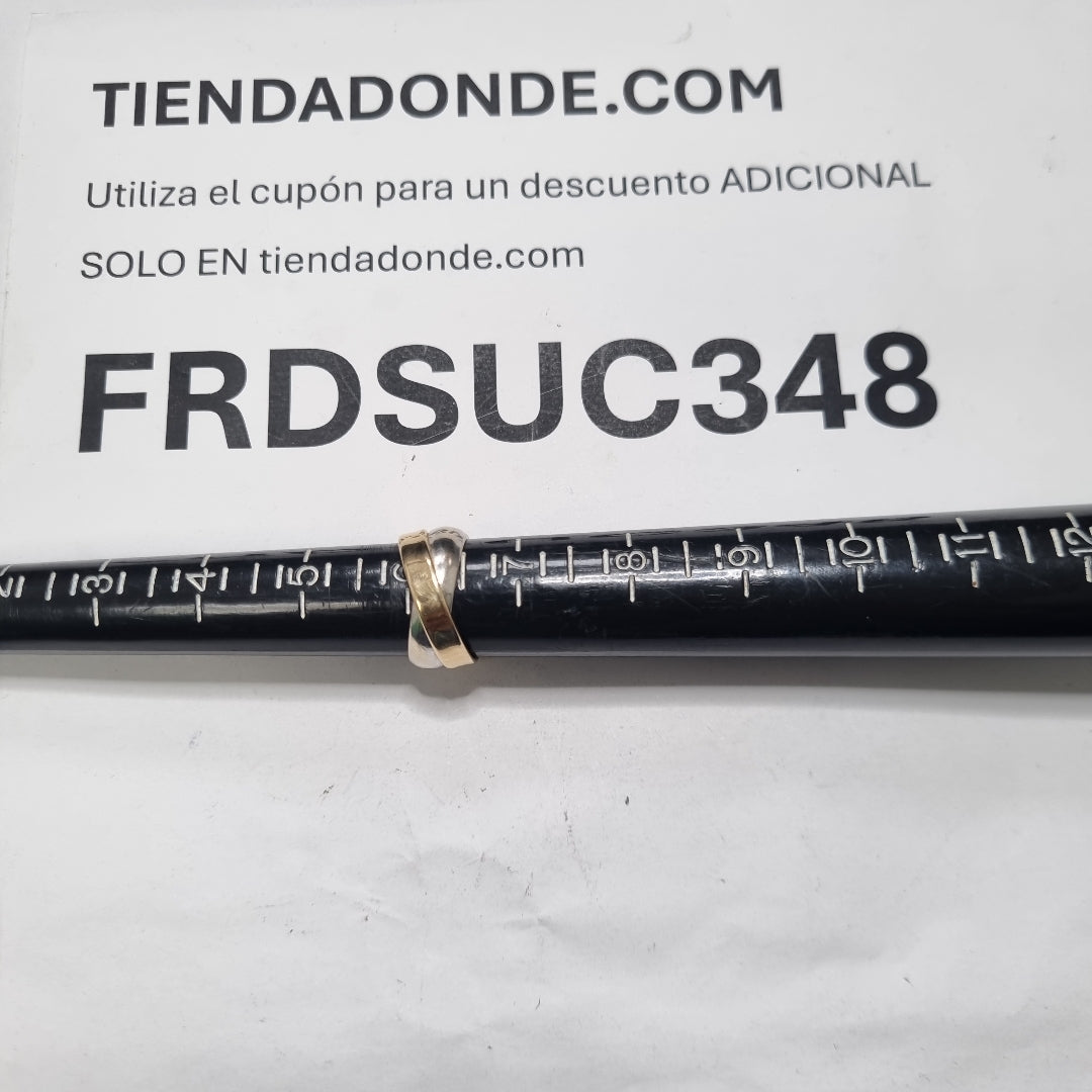 ANILLITO ORO COMBINADO 14 K 3 GRMS (SEMINUEVO)
