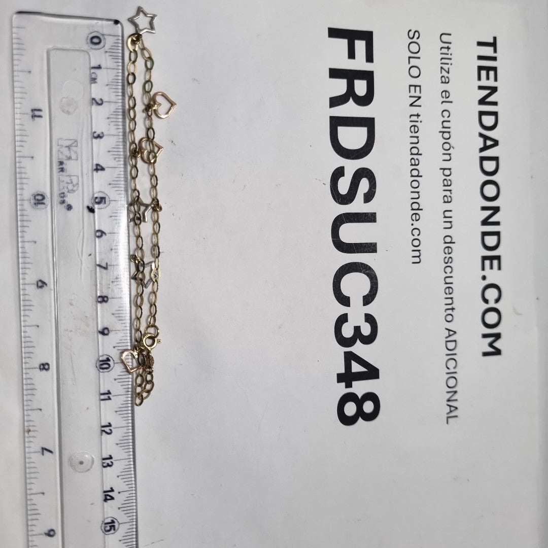 PULSERA ORO, ORO COMBINADO 14 K 2.8 GRMS (SEMINUEVO)