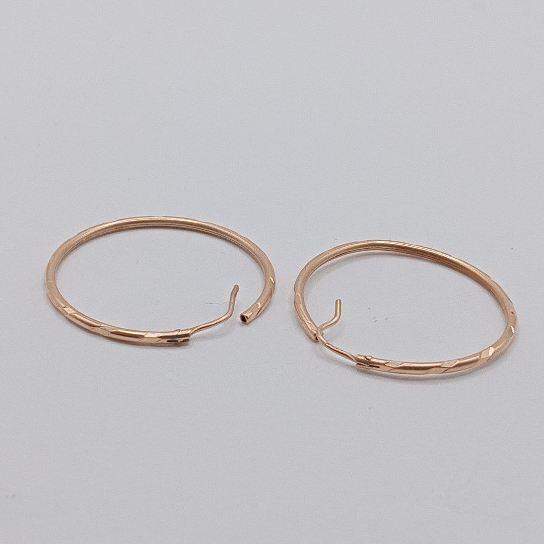 ARRACADAS PAR ORO COMBINADO 14 K 2,20 GRMS (SEMINUEVO)