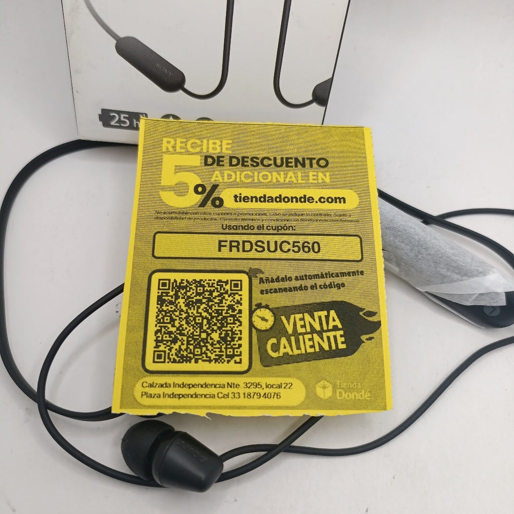 AUDIFONOS SONY WI-C100 INALAMBRICO IN EAR (SEMINUEVO)