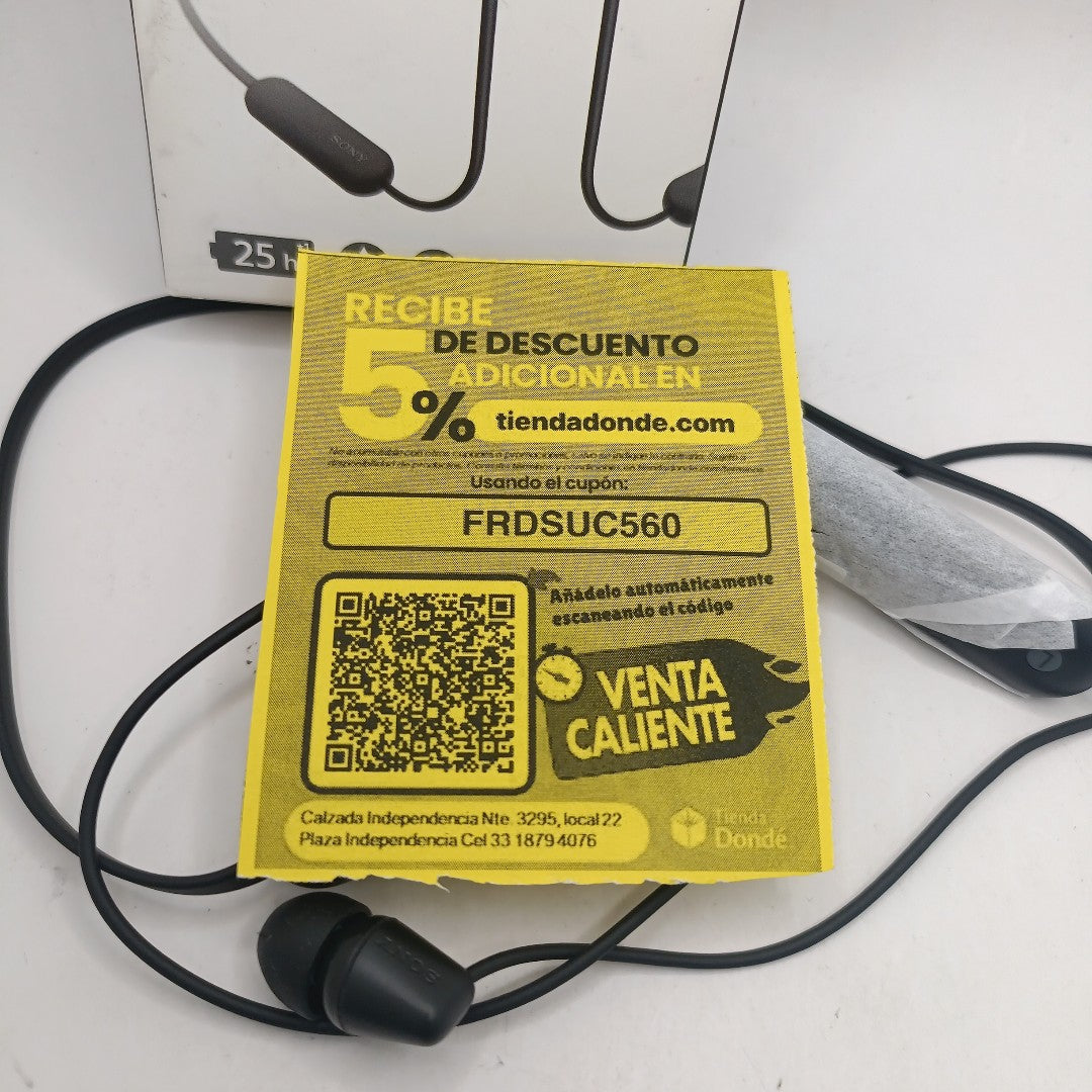 AUDIFONOS SONY WI-C100 INALAMBRICO IN EAR (SEMINUEVO)