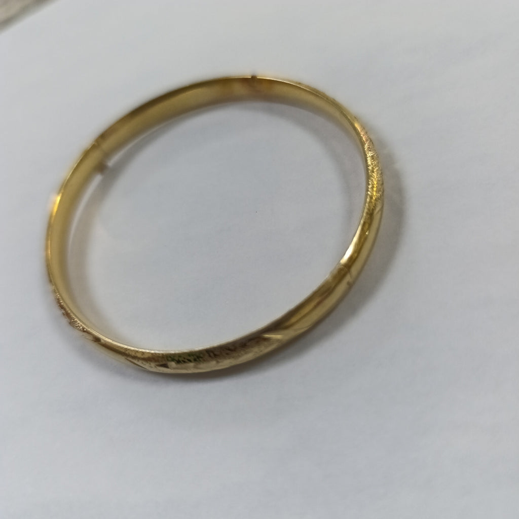 PULSERA RIGIDA ORO 14 K 7.3 GRMS (SEMINUEVO)