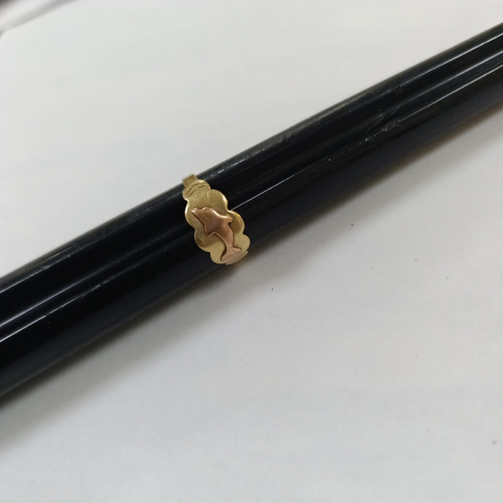 ANILLITO ORO COMBINADO 10 K 1.7 GRMS (SEMINUEVO)