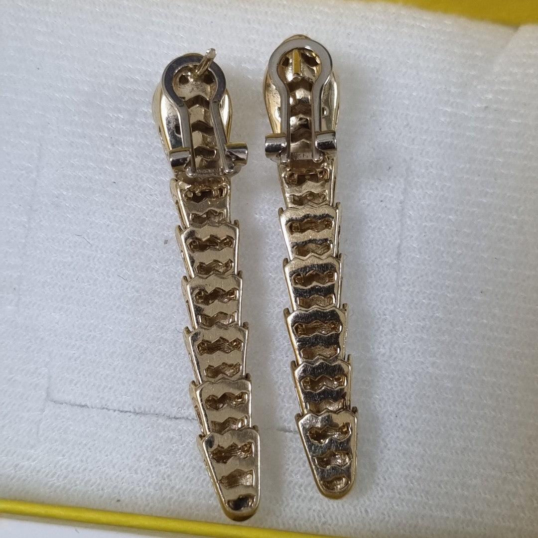 ARETES PAR ORO 14 K 12.1 GRMS (SEMINUEVO)