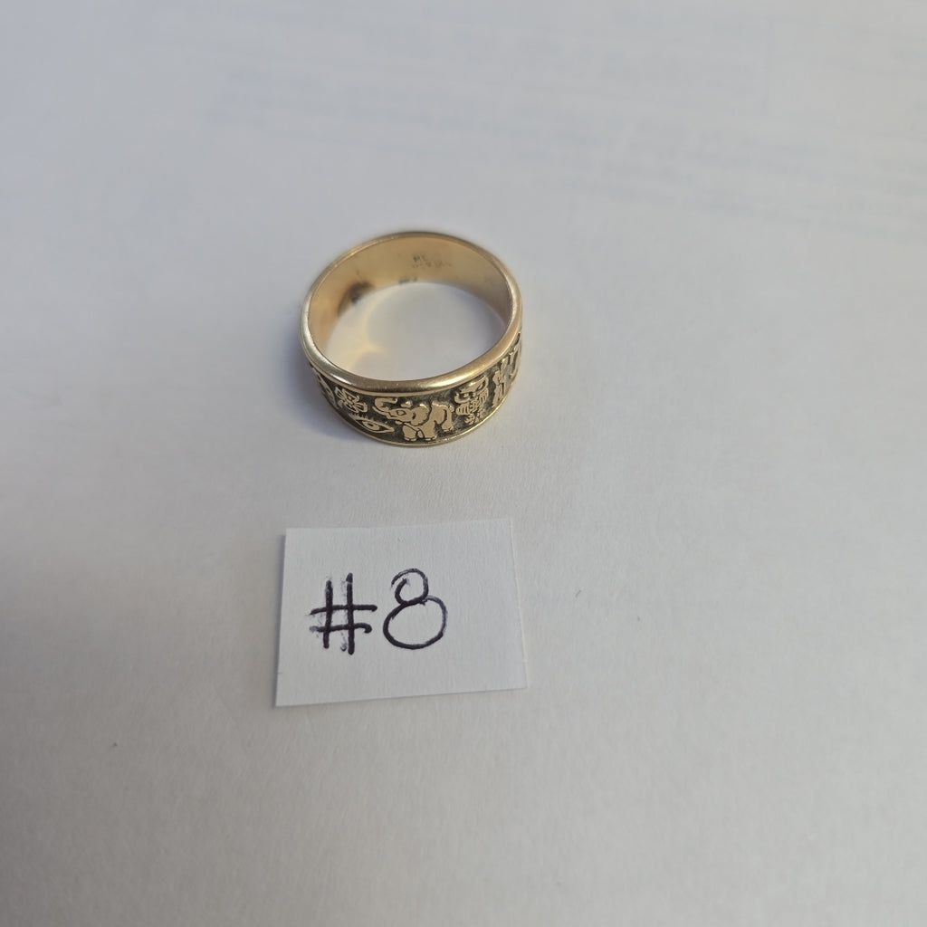 ARGOLLA DE LA SUERTE ORO 14 K 6 GRMS (SEMINUEVO)