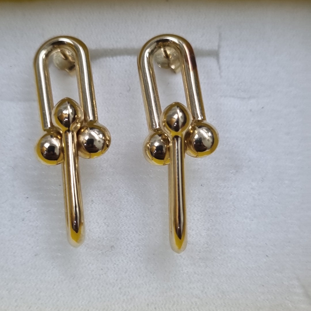 ARETES PAR ORO 14 K 3.4 GRMS (SEMINUEVO)