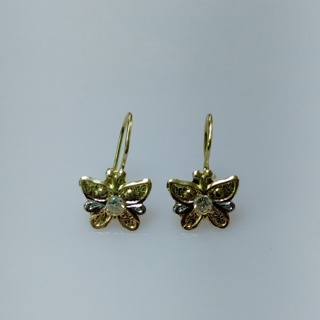 ARETES PAR ORO 14 K 1,20 GRMS (SEMINUEVO)