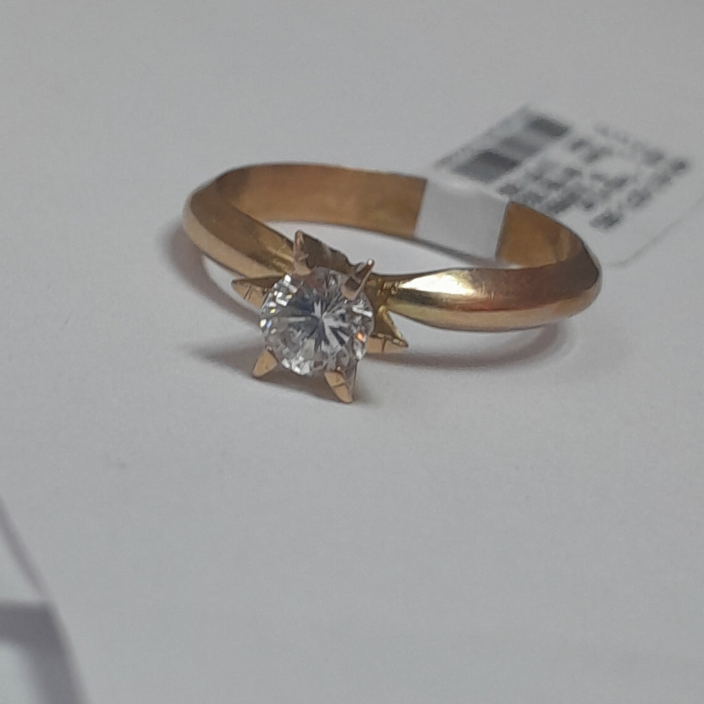 SOLITARIO ORO 14 K 3.5 GRMS (SEMINUEVO)