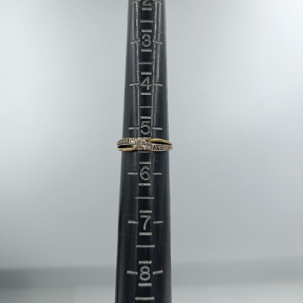 ANILLITO, SOLITARIO ORO 14 K 2.2 GRMS (SEMINUEVO)