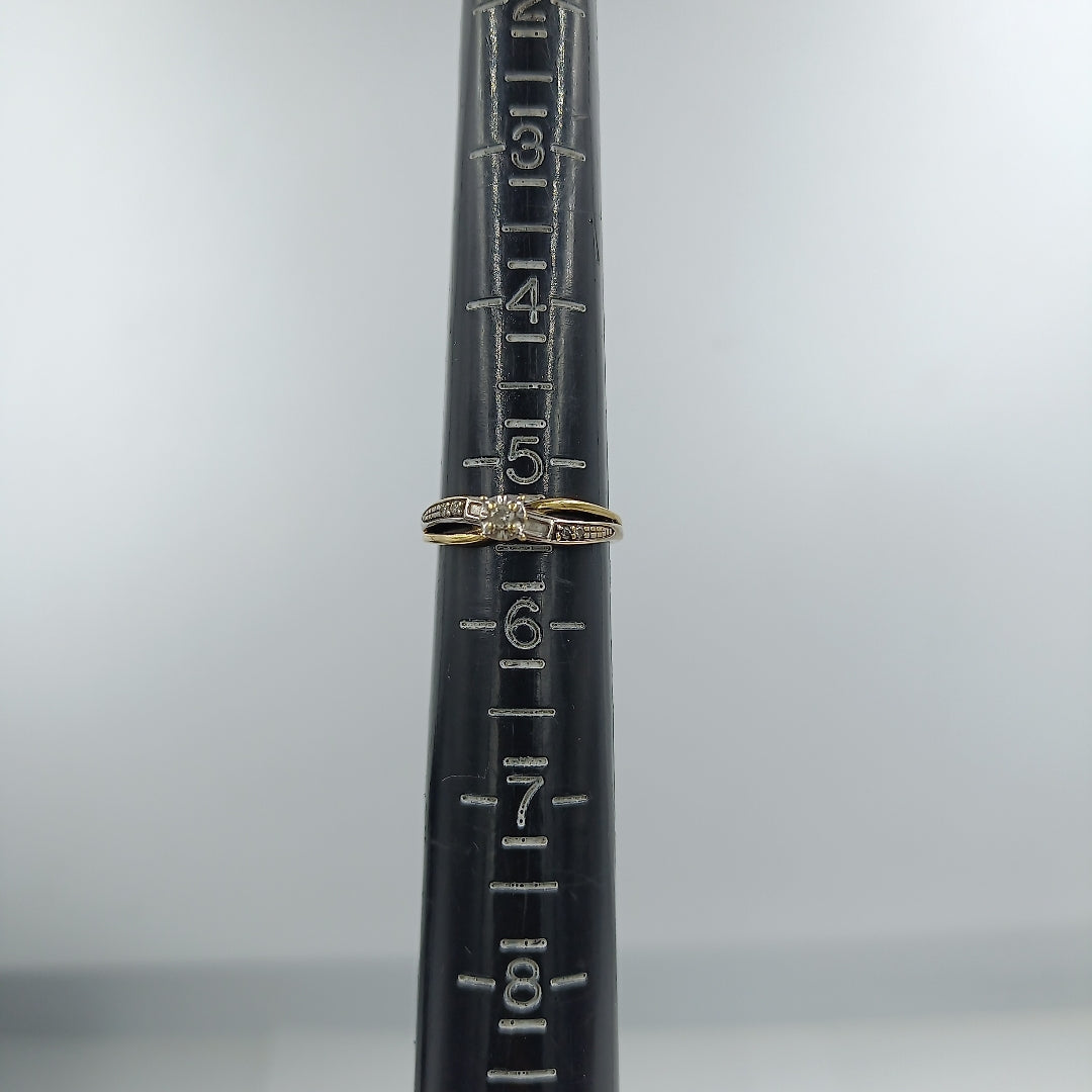 ANILLITO, SOLITARIO ORO 14 K 2.2 GRMS (SEMINUEVO)