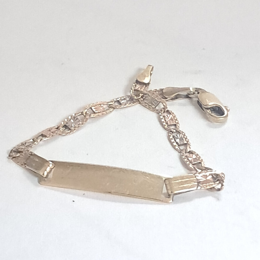 PULSERA ORO COMBINADO 14 K 3,10 GRMS (SEMINUEVO)