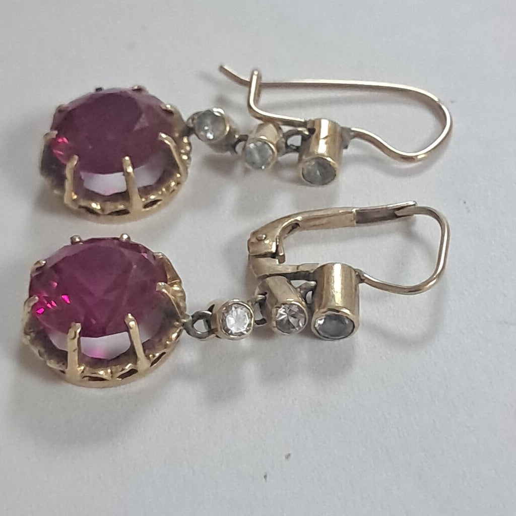 ARETES PAR ORO 10 K 5,10 GRMS (SEMINUEVO)