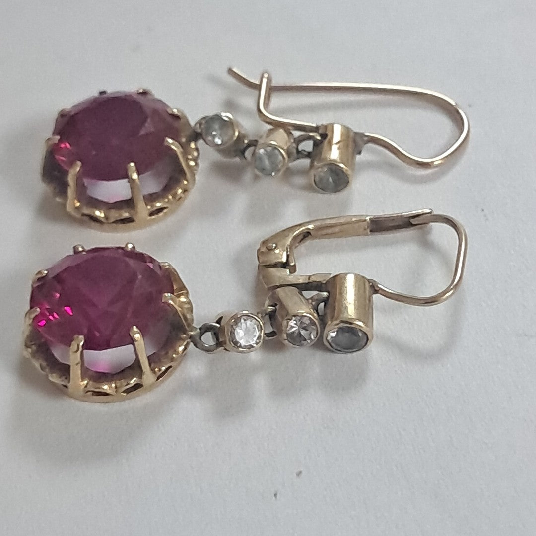ARETES PAR ORO 10 K 5,10 GRMS (SEMINUEVO)