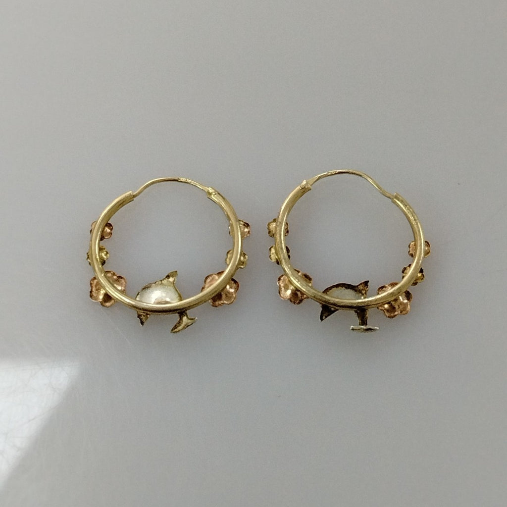 ARRACADAS PAR ORO 14 K 1,30 GRMS (SEMINUEVO)
