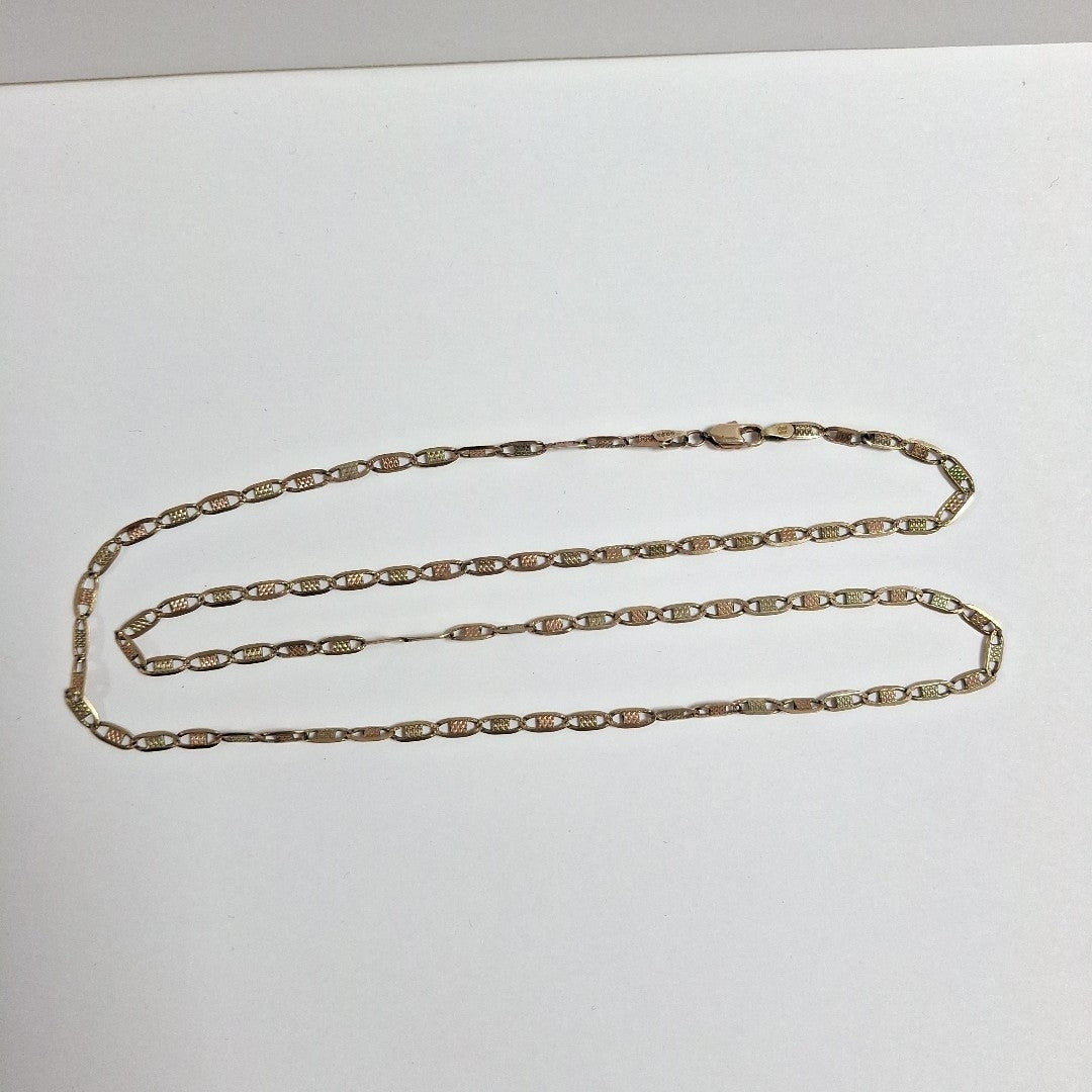 CADENA ORO COMBINADO 10 K 8.9 GRMS (SEMINUEVO)