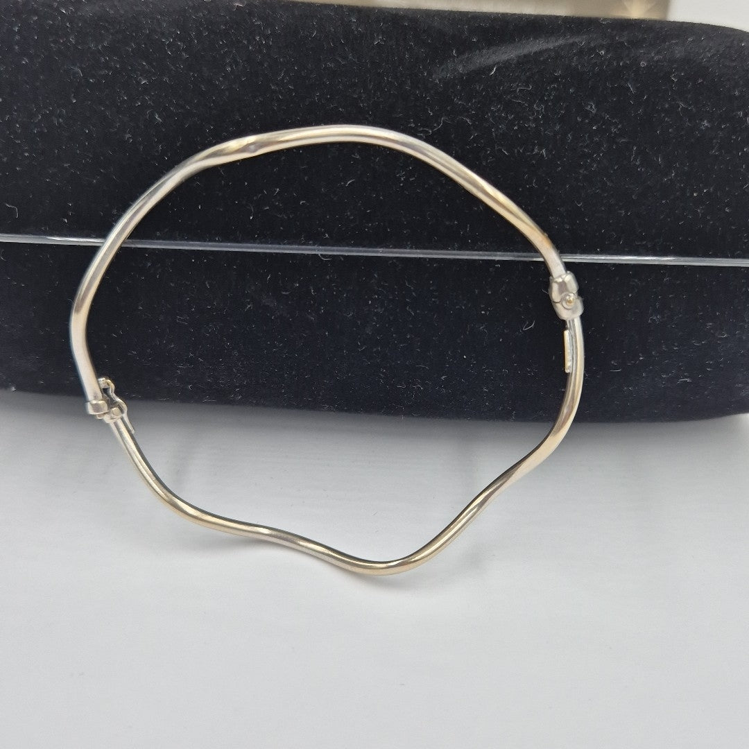 PULSERA RIGIDA ORO, ORO BLANCO 14 K 2.7 GRMS (SEMINUEVO)