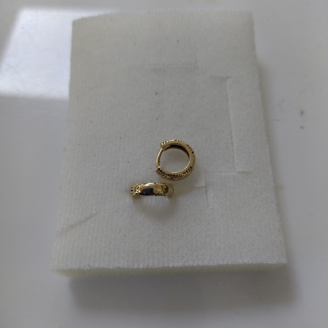 ARRACADAS PAR ORO 14 K 1.7 GRMS (SEMINUEVO)