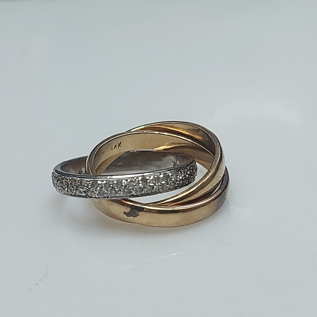 ANILLITO ORO COMBINADO 8 K 9.2 GRMS (SEMINUEVO)
