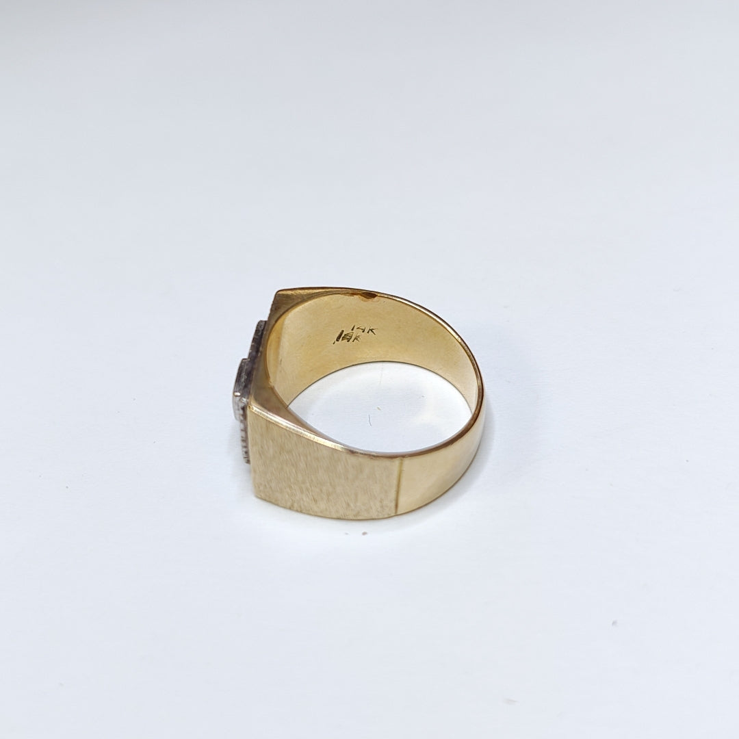 ANILLO ORO 14 K 13,10 GRMS (SEMINUEVO)