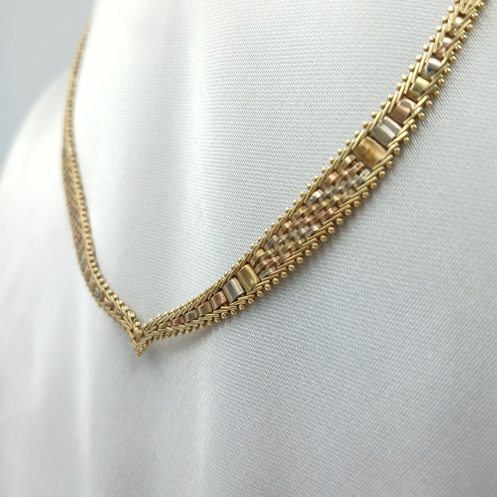 GARGANTILLA ORO, ORO COMBINADO 14 K 16.8 GRMS (SEMINUEVO)