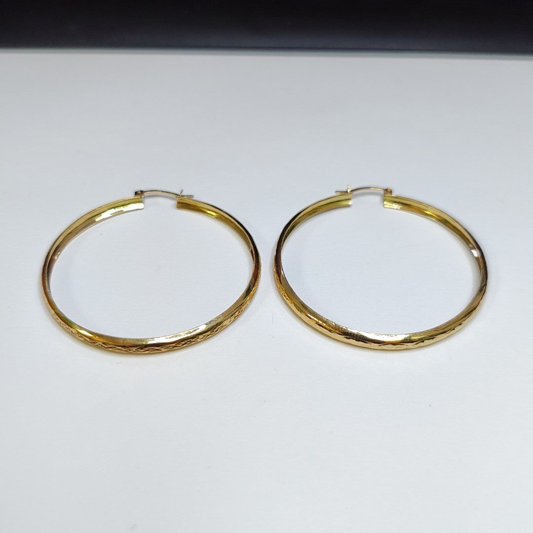 ARRACADAS PAR ORO 14 K 7.8 GRMS (SEMINUEVO)