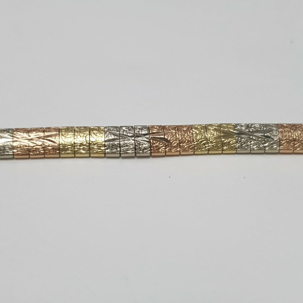 PULSERA ORO COMBINADO 14 K 10,90 GRMS (SEMINUEVO)