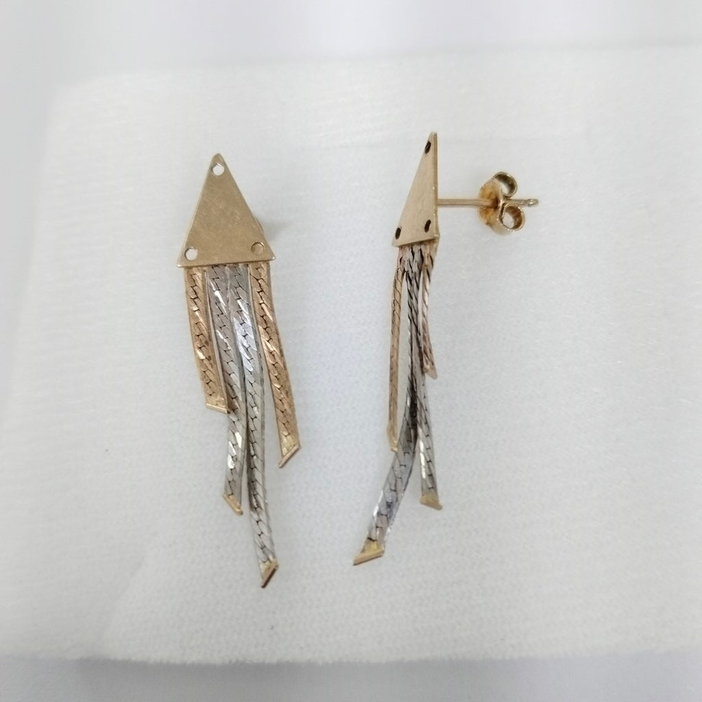 BROQUELES PAR ORO 14 K 2,20 GRMS (SEMINUEVO)